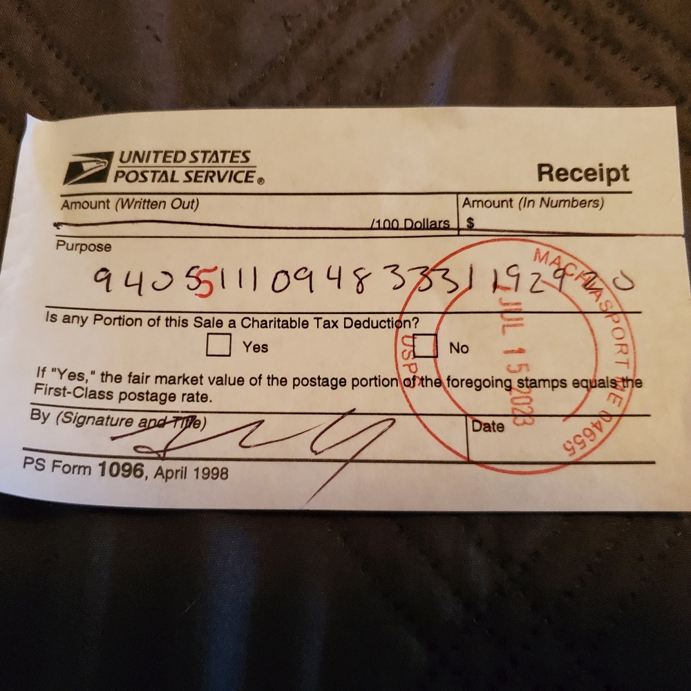 Trade Mailing Receipt Tracking